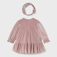 Mayoral Velvet Dress Set Crystal