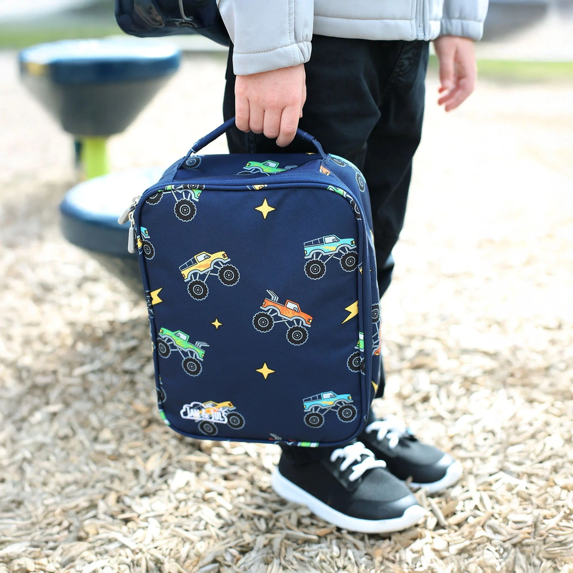 Jan & Jul Kids Lunch Bag Big Trucks