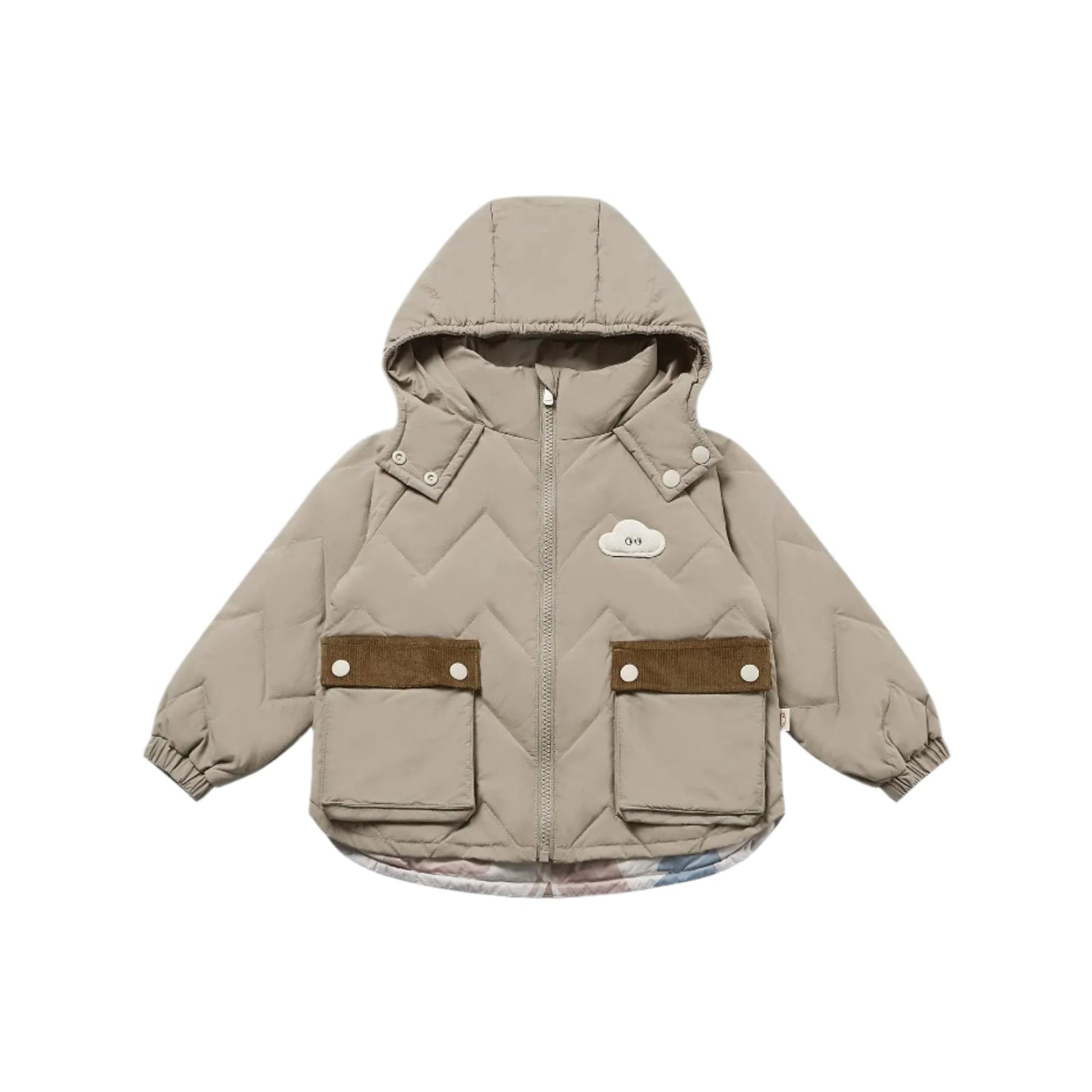 Petite Revery Recycled Nylon Taslon Down Jacket Pine Wood