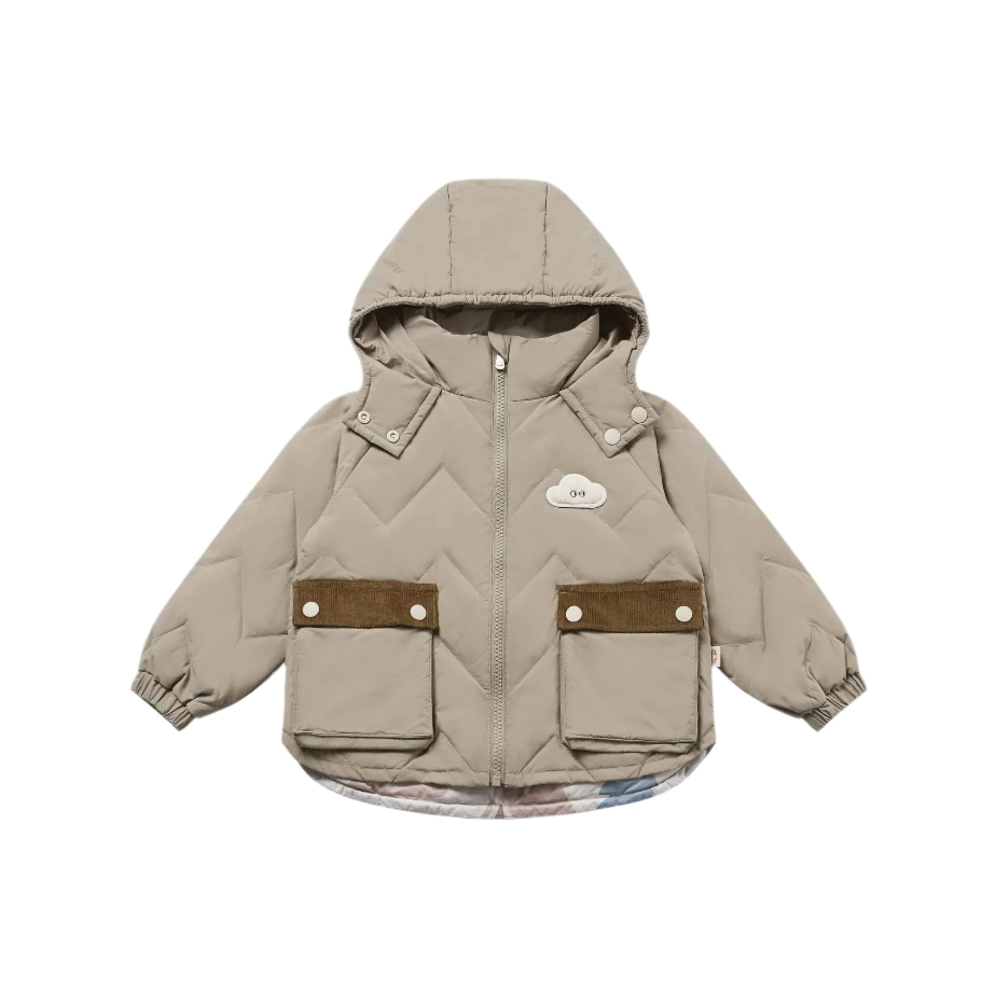 Petite Revery Recycled Nylon Taslon Down Jacket Pine Wood