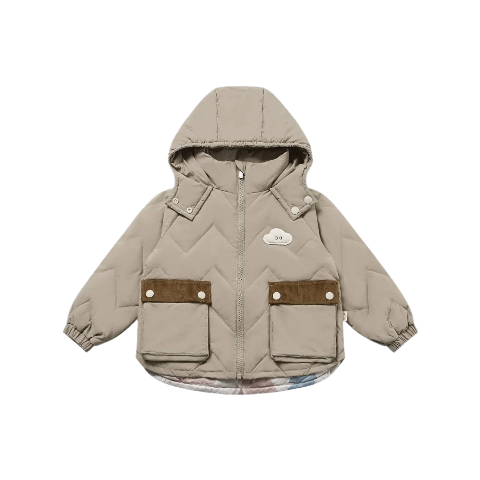 Petite Revery Recycled Nylon Taslon Down Jacket Pine Wood
