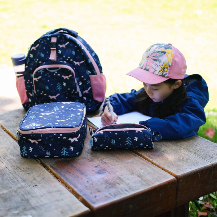 Jan & Jul Kids Lunch Bag Navy Forest