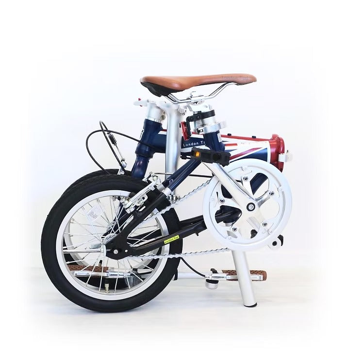 LONDON TAXI FOLDING 14-INCH ALUMINUM LIGHTWEIGHT BICYCLE 