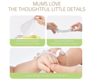Purcotton Cotton Baby Wet Wipes 20 Sheets