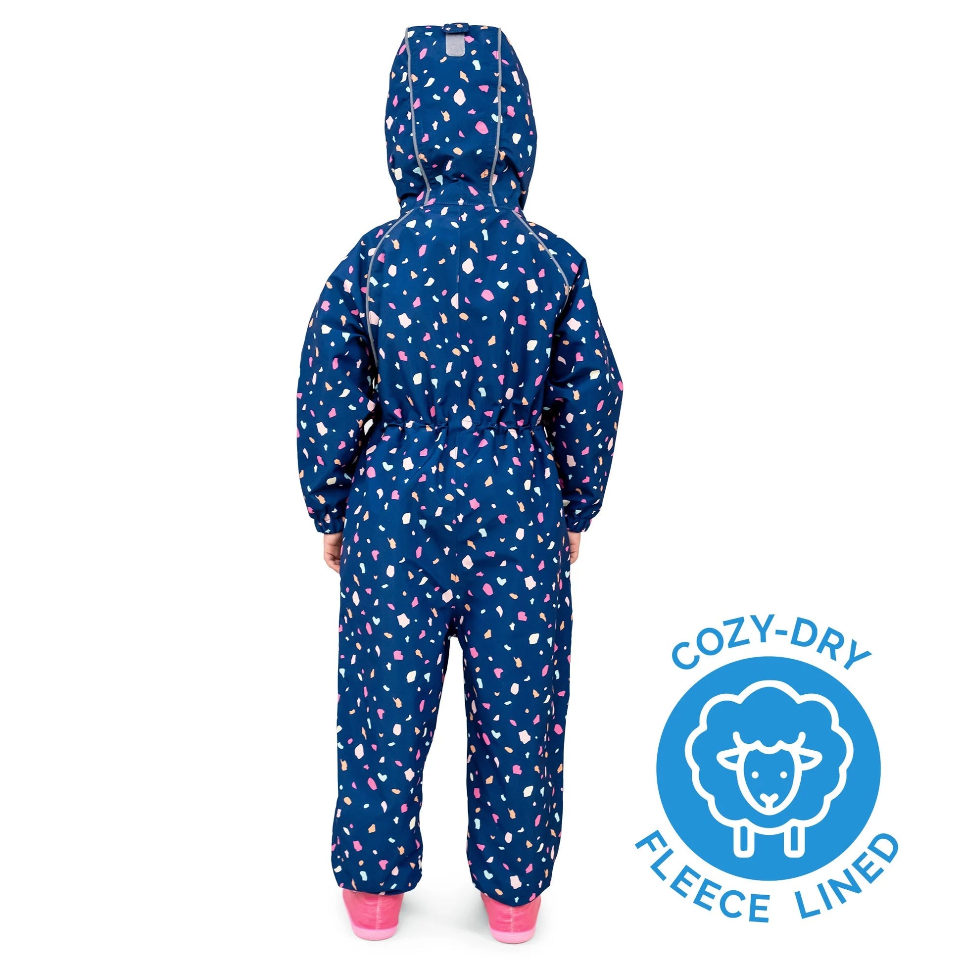 Jan & Jul Waterproof Cozy Dry Rain Suit Terrazzo