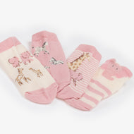 Mayoral Newborn 4-Pack Socks Pink