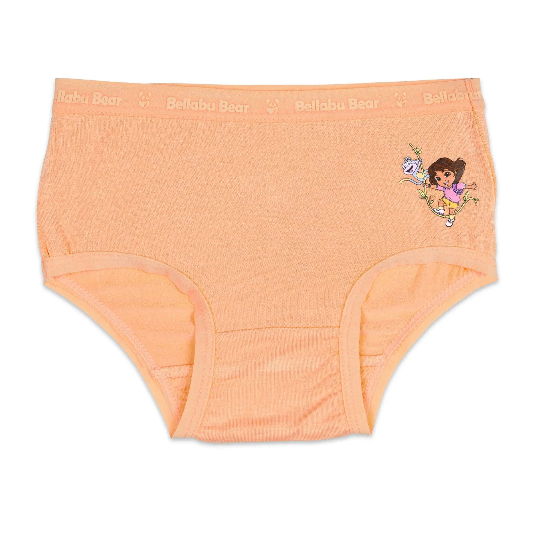 Bellabu Bear Girl's Bamboo Underwear 7-Pack Dora The Explorer