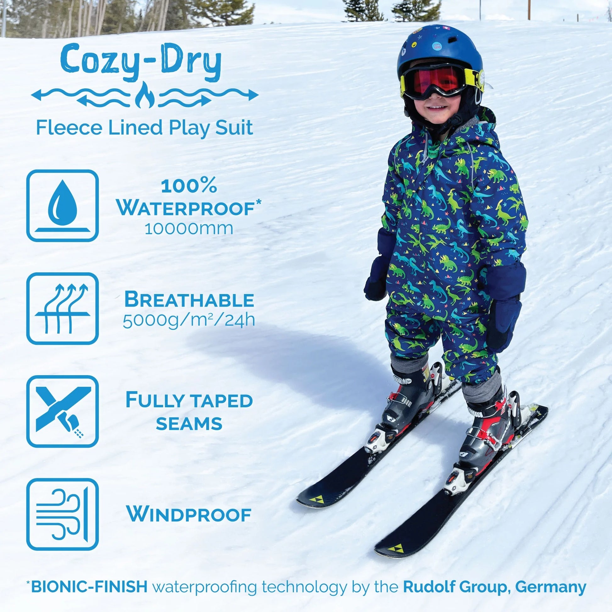 Jan & Jul Waterproof Cozy Dry Rain Suit Terrazzo