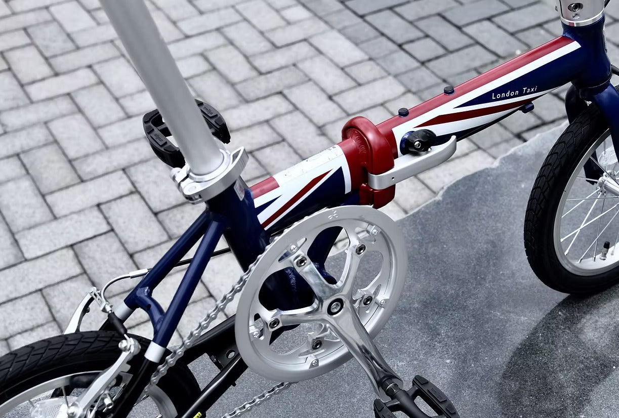 LONDON TAXI FOLDING 14-INCH ALUMINUM LIGHTWEIGHT BICYCLE 