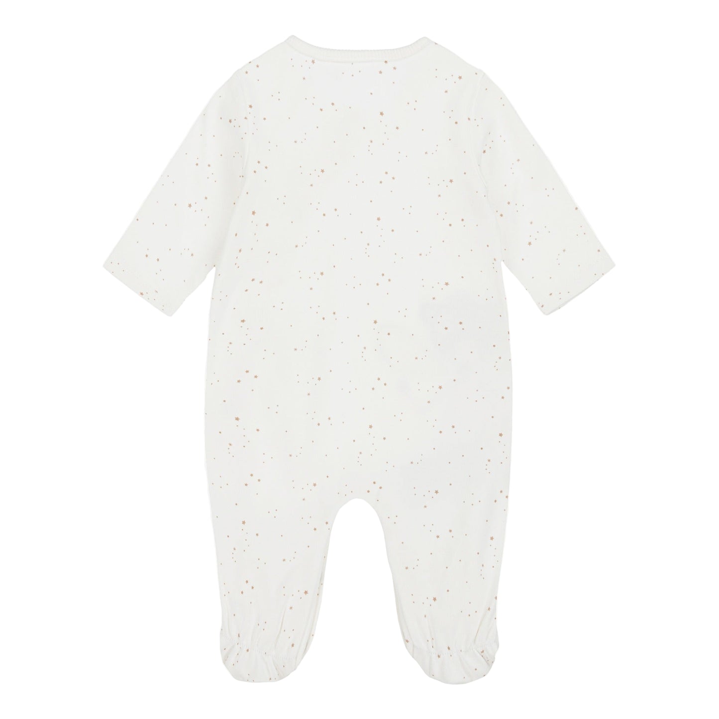 Mayoral Fairy Bodysuit 2-Pack Natural white with tiny star print, baby romper set