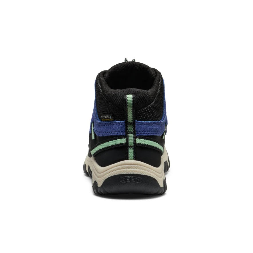 Keen Big Kids' Targhee Iv Waterproof Hiking Boot Blue Hemlock