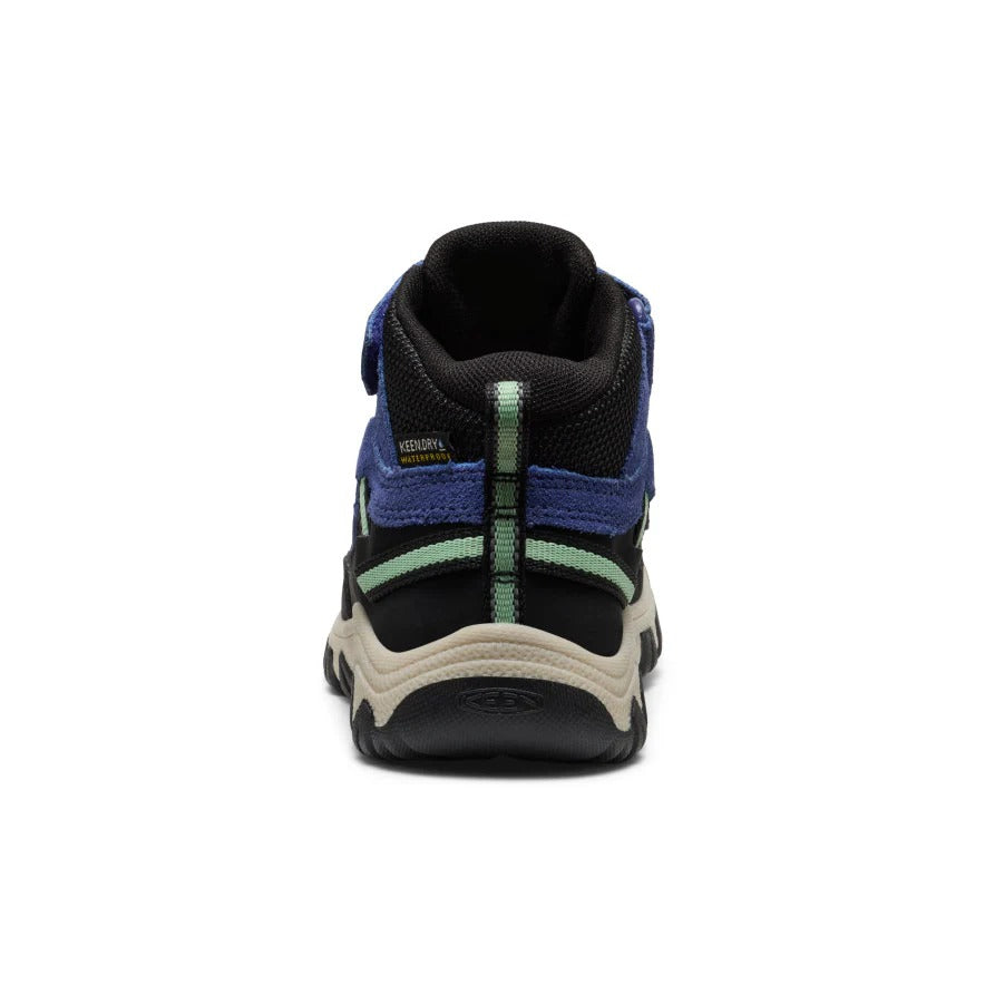 Keen Little Kids' Targhee Iv Waterproof Hiking Boot Blue Hemlock