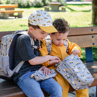 Jan & Jul Kids Lunch Bag Grey Construction