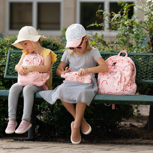 Jan & Jul Kids Pencil Case Pink Rainbow