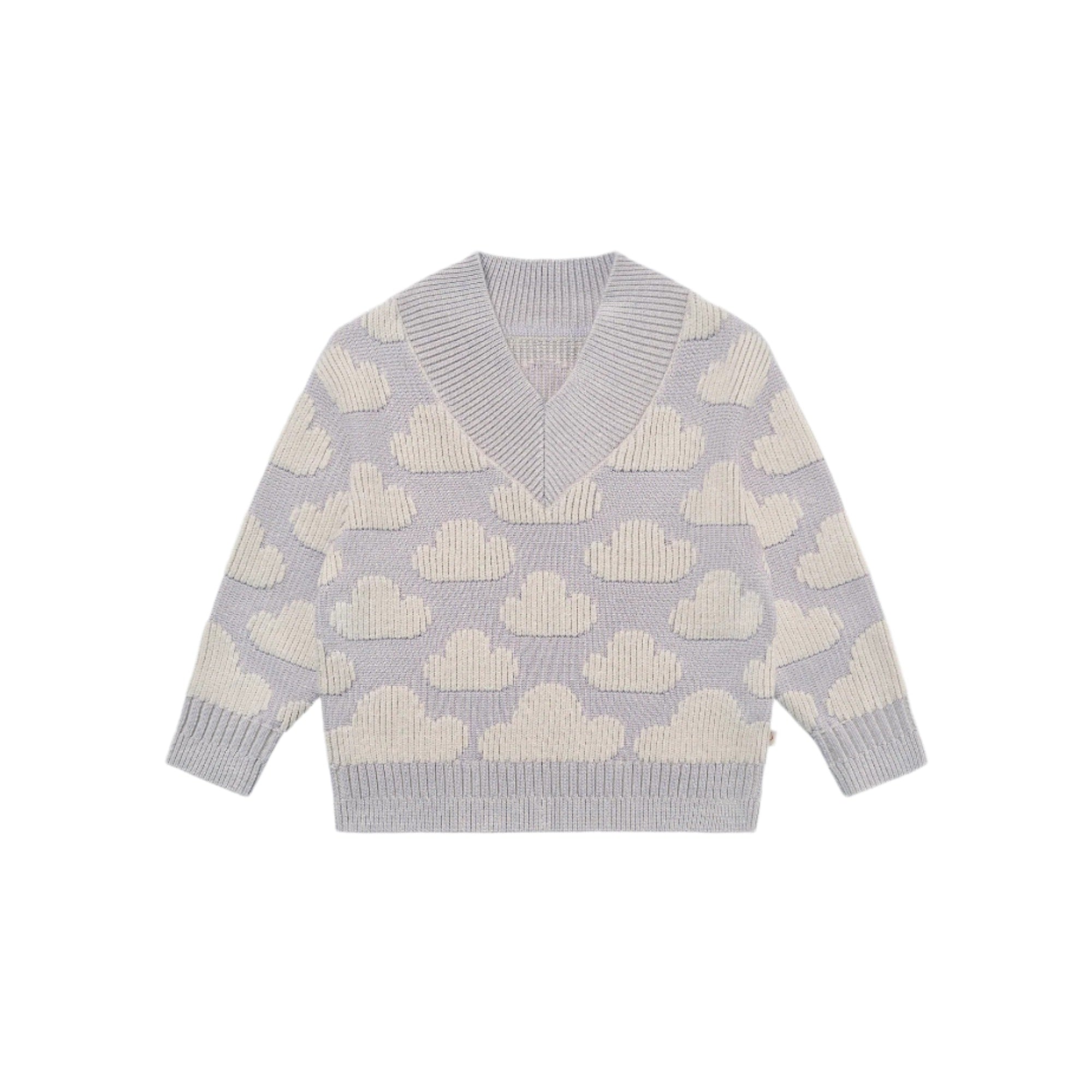 Petite Revery Cotton Knit Sweater Lilac Blush