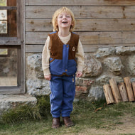 Petite Revery Polyester Down Vest Deep Sea Blue