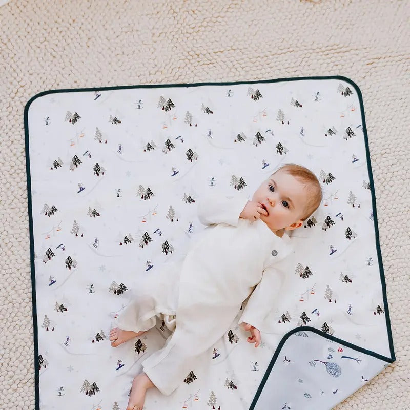 Nest Designs Cotton Waterproof Change Pad Large Winter Fun