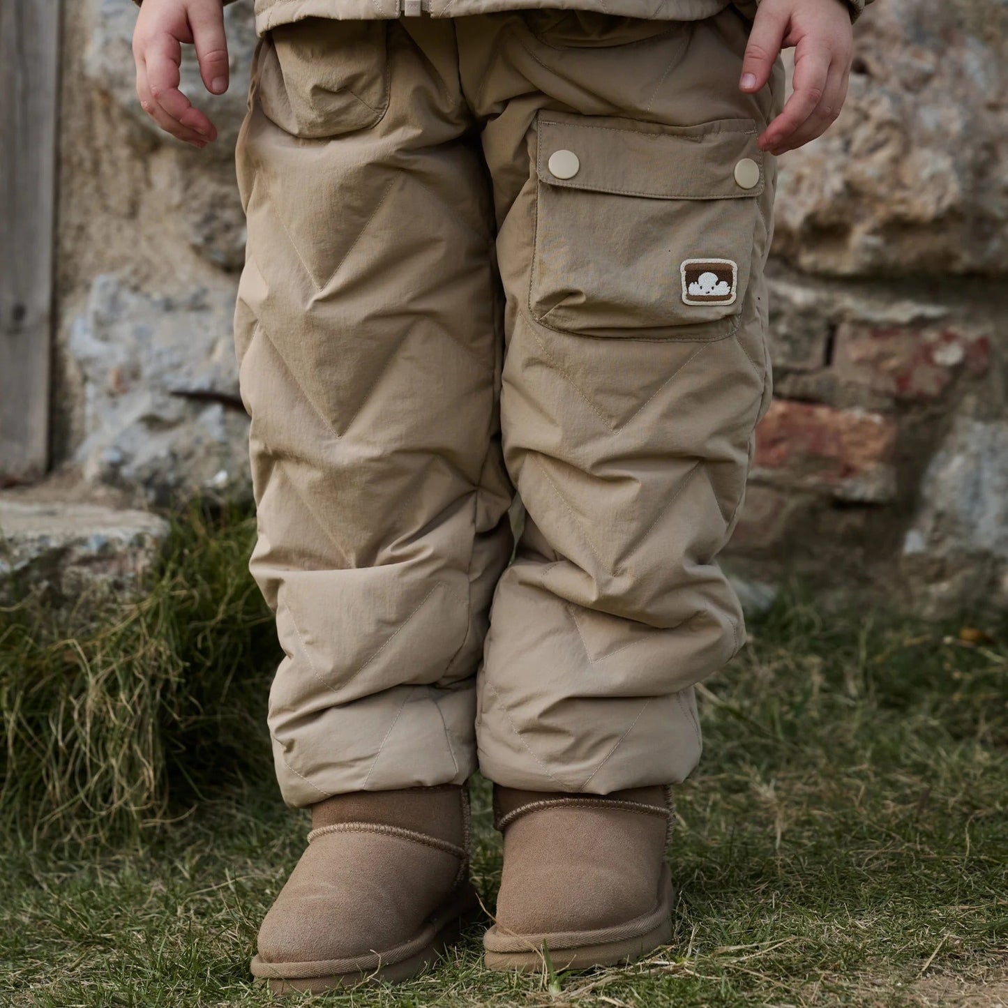 Petite Revery Recycled Nylon Taslon Pants Pine Wood 