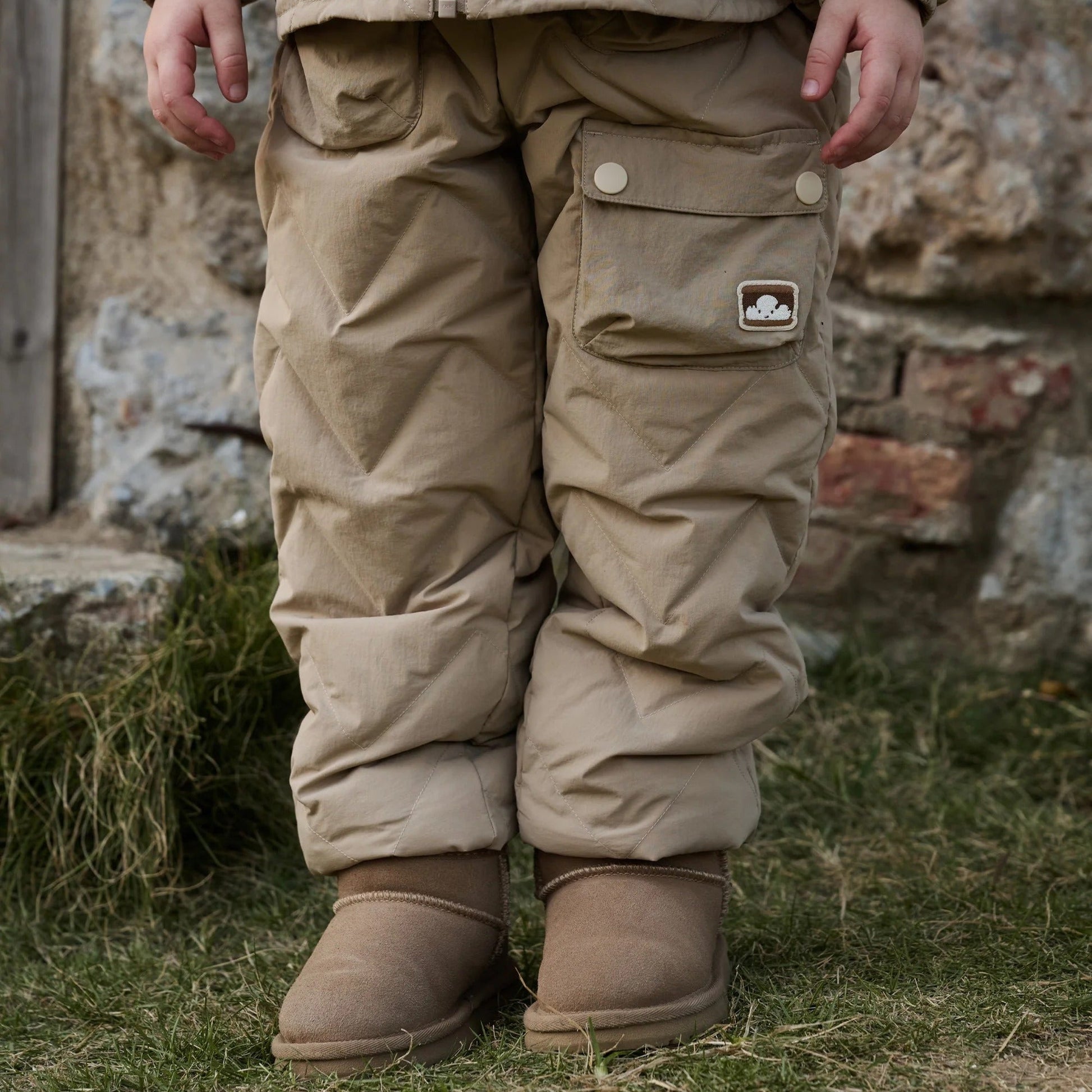 Petite Revery Recycled Nylon Taslon Pants Pine Wood