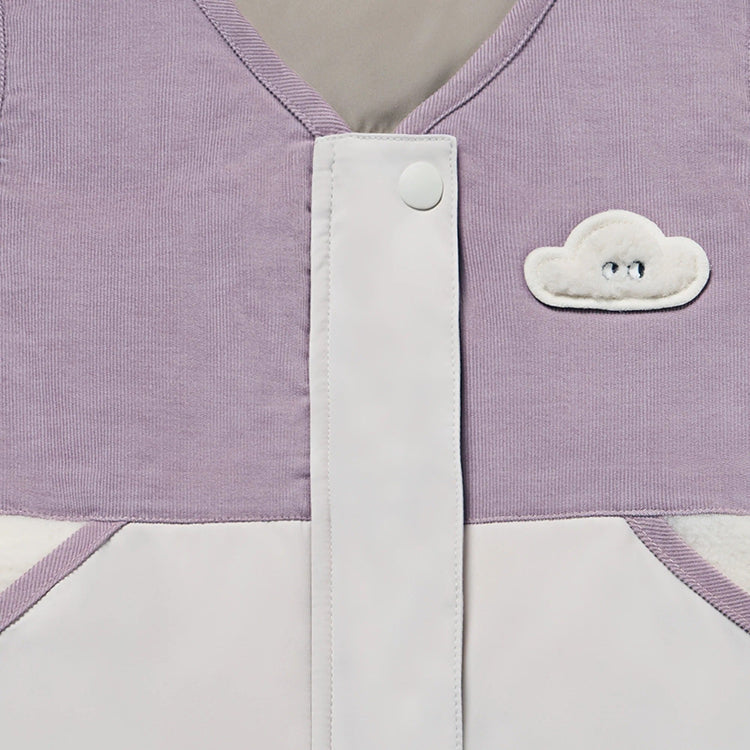 Petite Revery Polyester Down Vest Cloud