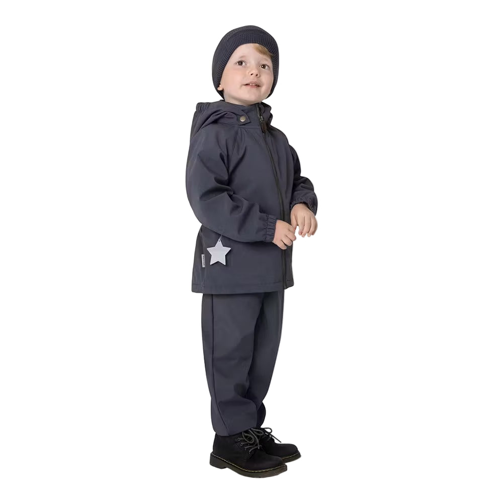 Mini A Ture Mataden spring softshell jacket in ombre blue hooded