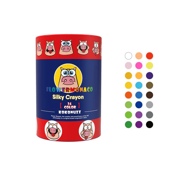 FLOWER MONACO SILKY CRAYON 24 COLORS