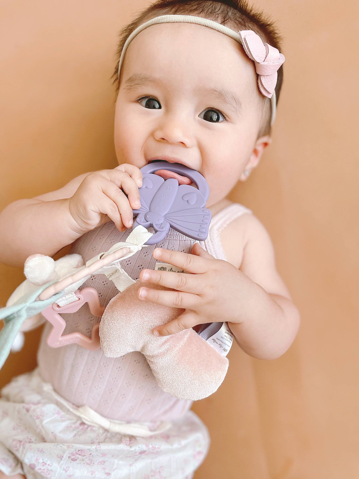 Itzy Ritzy Bitzy Busy Ring teething activity toy, purple ring