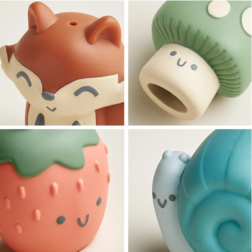 Itzy Ritzy Itzy Bitzy Puppets, 4 animal bath puppets in assorted colors