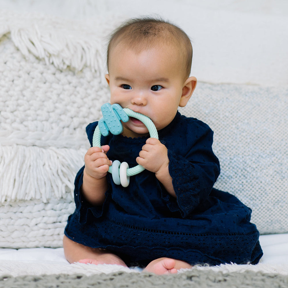 ITZY RITZY RATTLE SILICONE TEETHER - CACTUS - baby enRoute