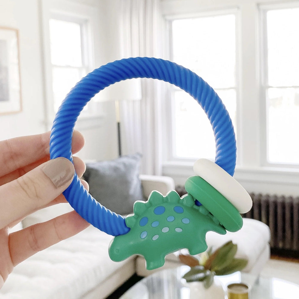 ITZY RITZY RATTLE SILICONE TEETHER - baby enRoute