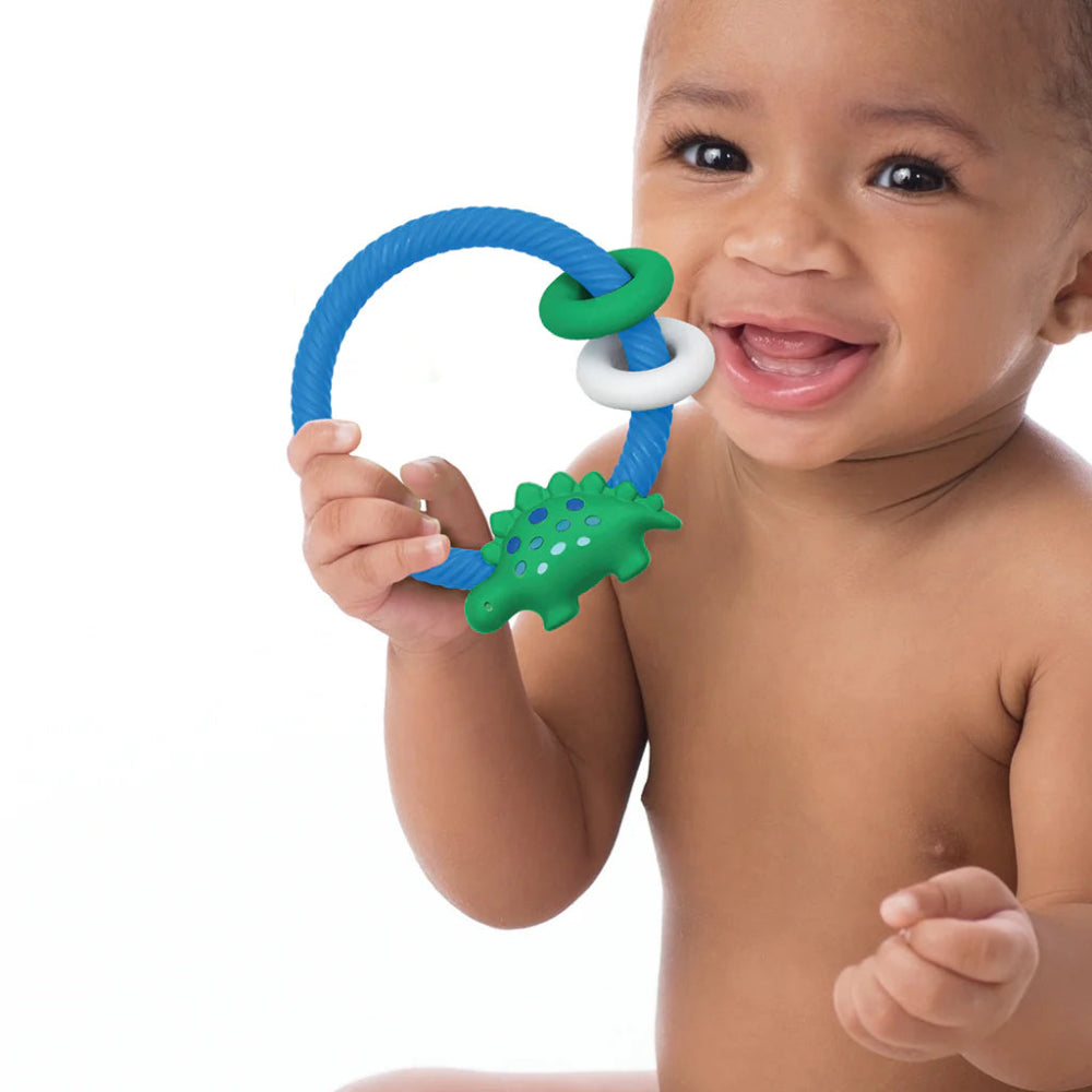 ITZY RITZY RATTLE SILICONE TEETHER - baby enRoute