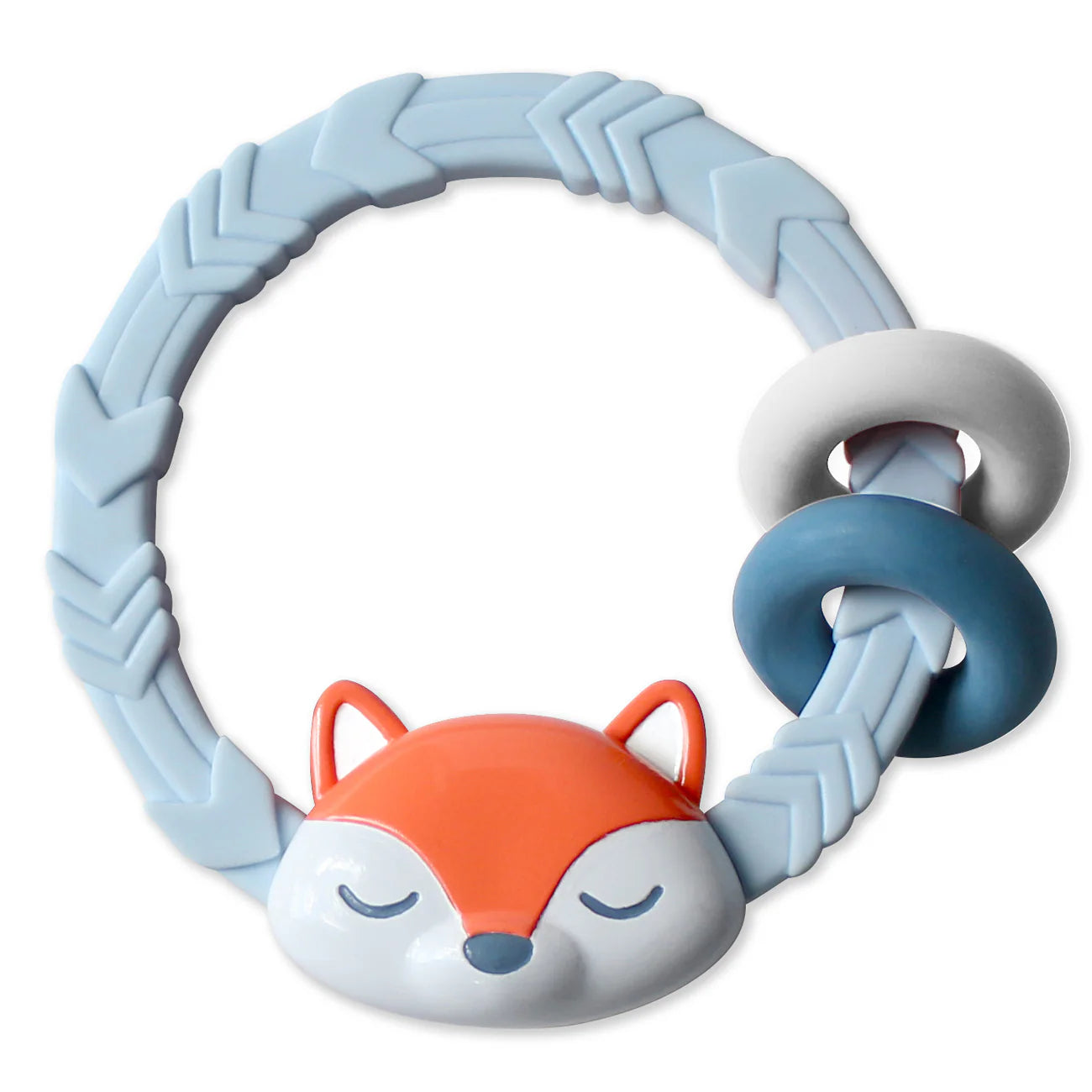 ITZY RITZY RATTLE SILICONE TEETHER - baby enRoute