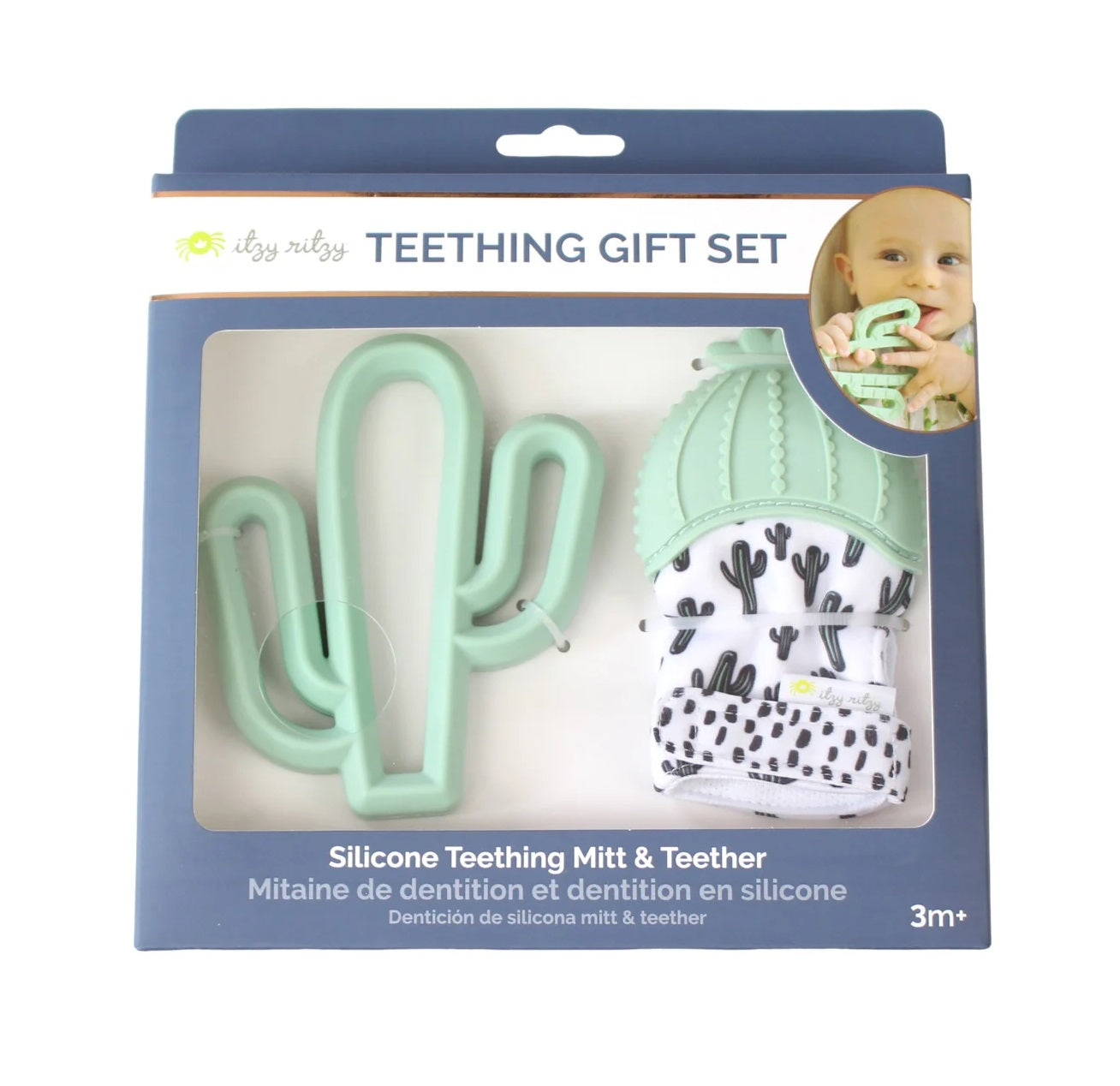 ITZY RITZY TEETHING MITT & TEETHER GIFT SET - baby enRoute