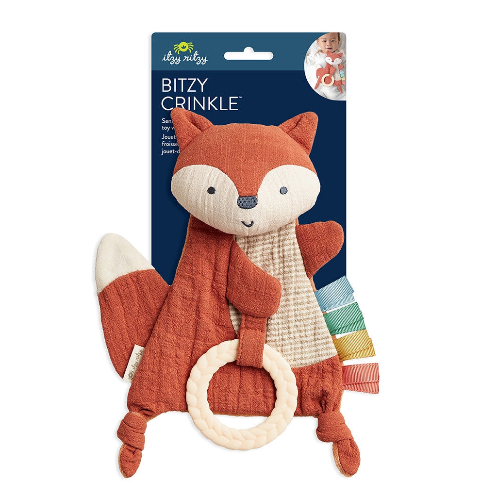 Itzy Ritzy Bitzy Crinkle Sensory Toy With Teether
