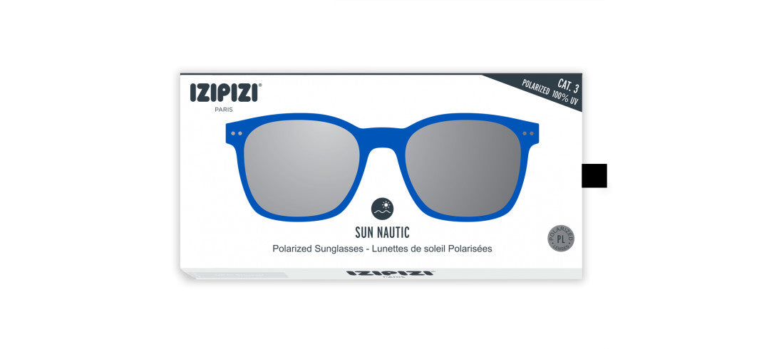 IZIPIZI NAUTIC SUNGLASSES ADULT KING BLUE GREEN POLARIZED LENSES