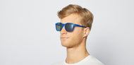 IZIPIZI NAUTIC SUNGLASSES ADULT KING BLUE GREEN POLARIZED LENSES
