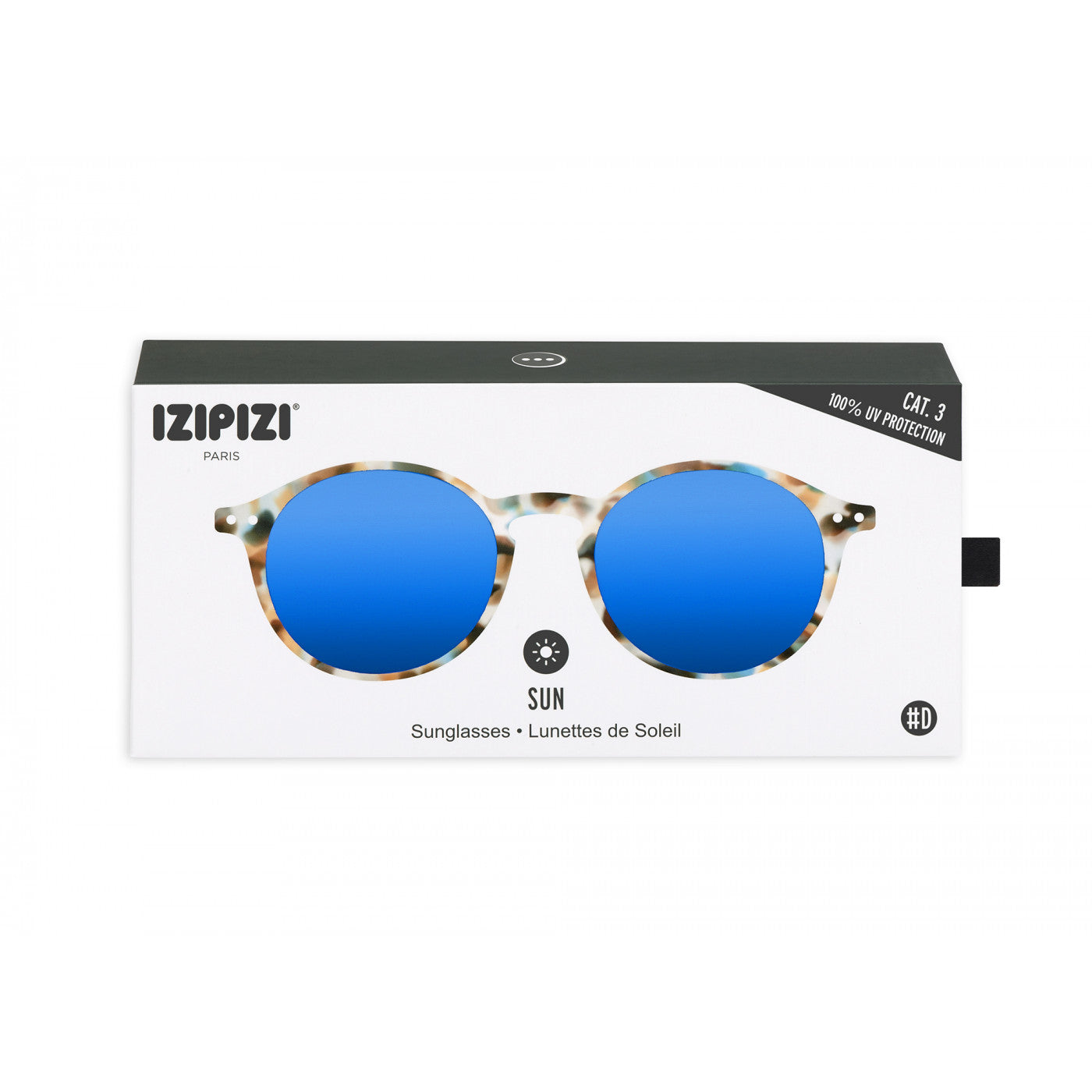 IZIPIZI SUNGLASSES ADULT #D BLUE TORTOISE BLUE MIRROR