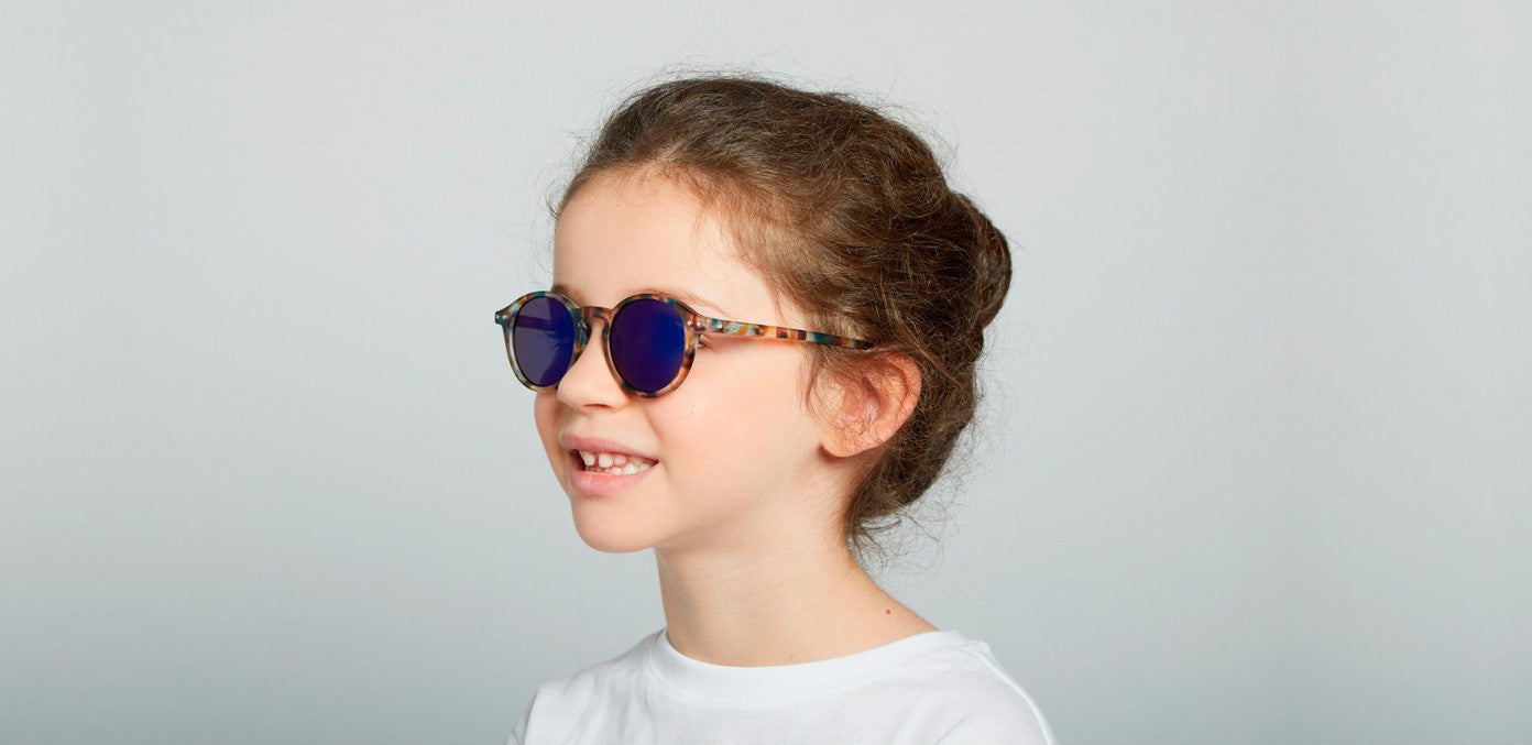 IZIPIZI SUNGLASSES JUNIOR #D BLUE TORTOISE MIRROR