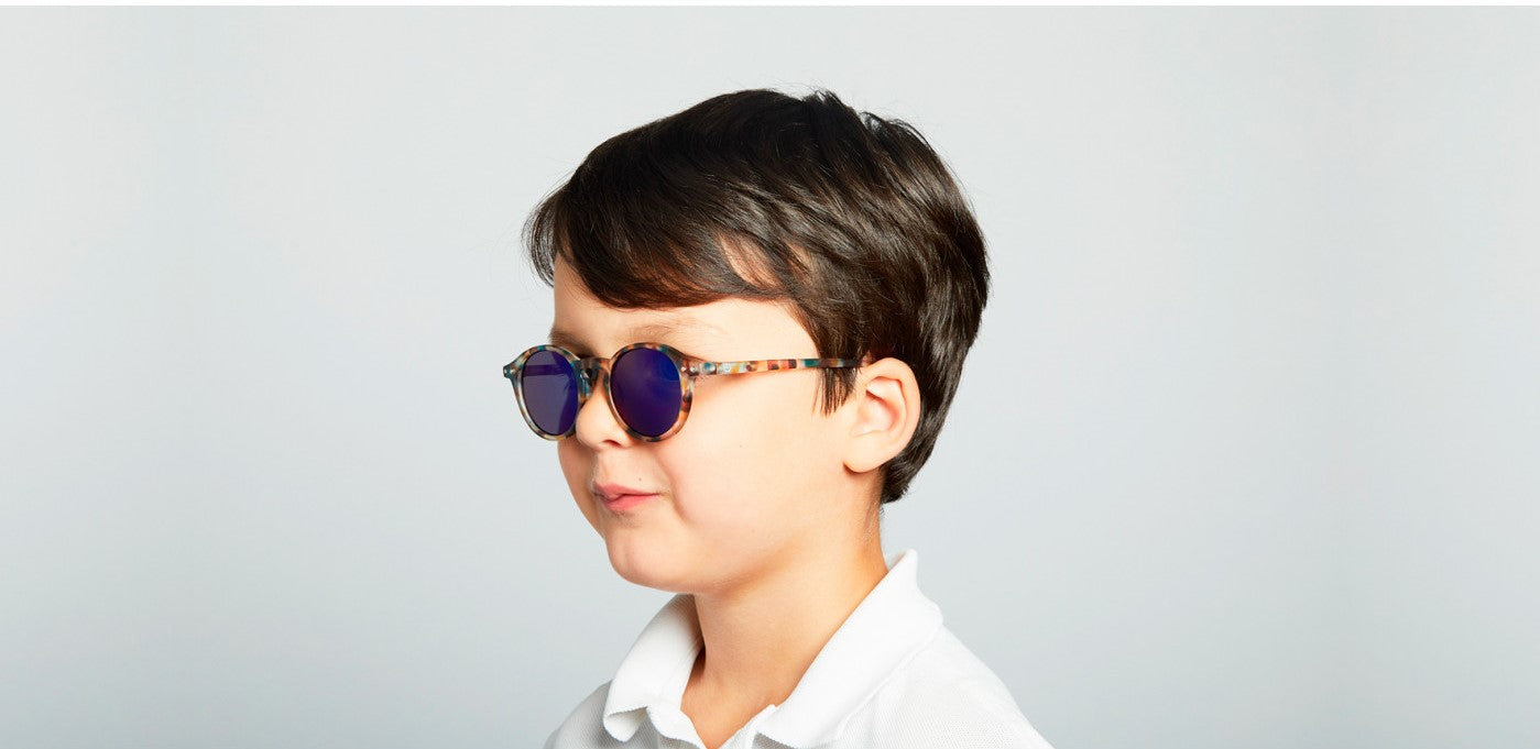 IZIPIZI SUNGLASSES JUNIOR #D BLUE TORTOISE MIRROR