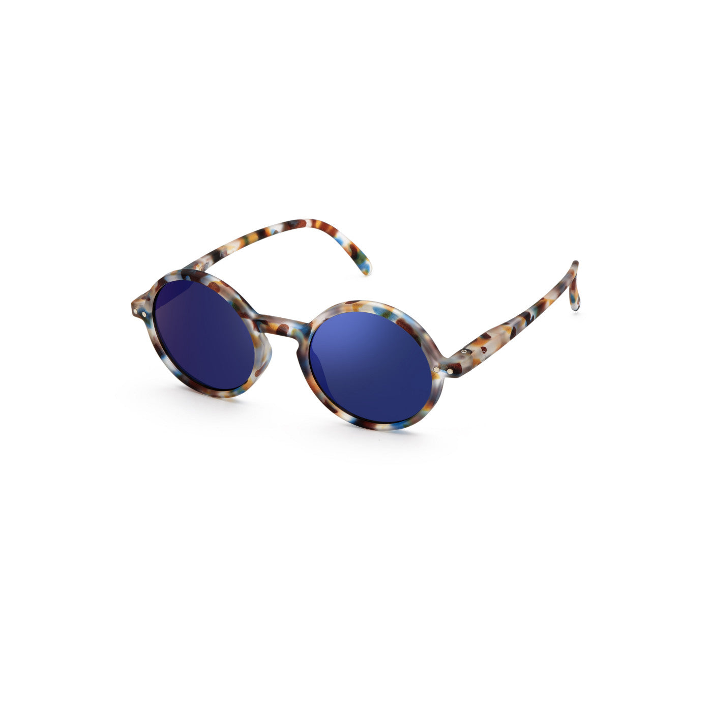IZIPIZI SUNGLASSES JUNIOR #G BLUE TORTOISE BLUE MIRROR LENSES