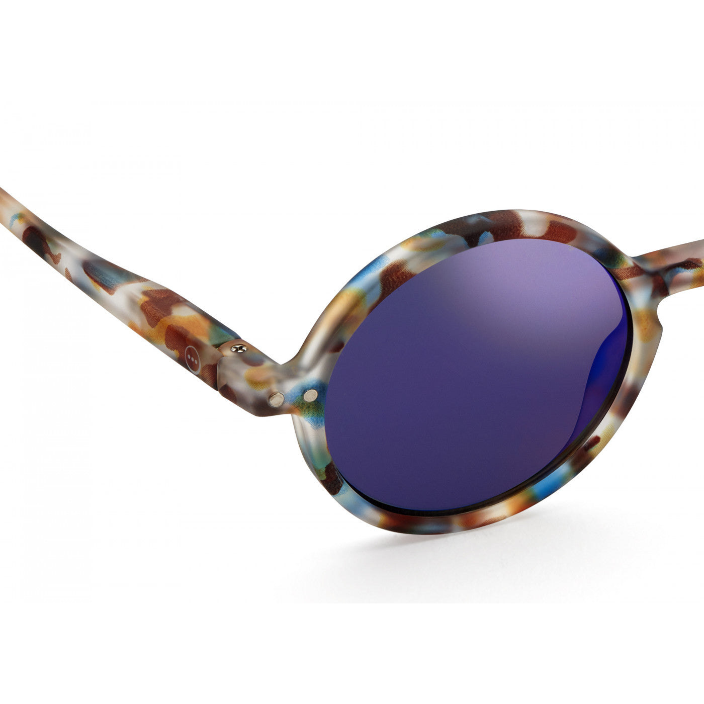 IZIPIZI SUNGLASSES JUNIOR #G BLUE TORTOISE BLUE MIRROR LENSES
