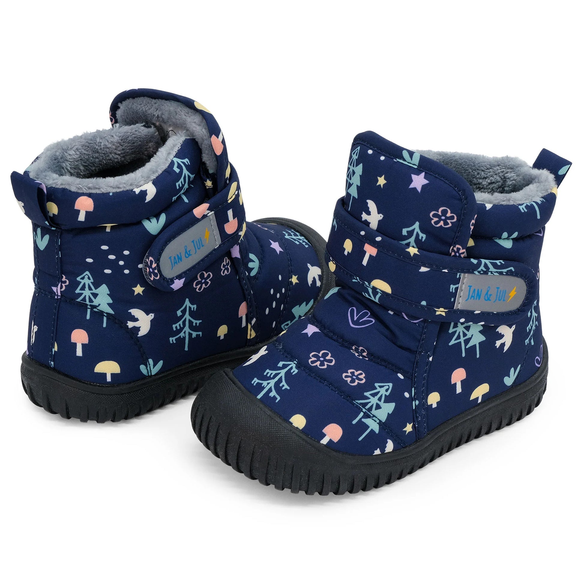 Jan & Jul Toasty Dry Booties Navy Forest