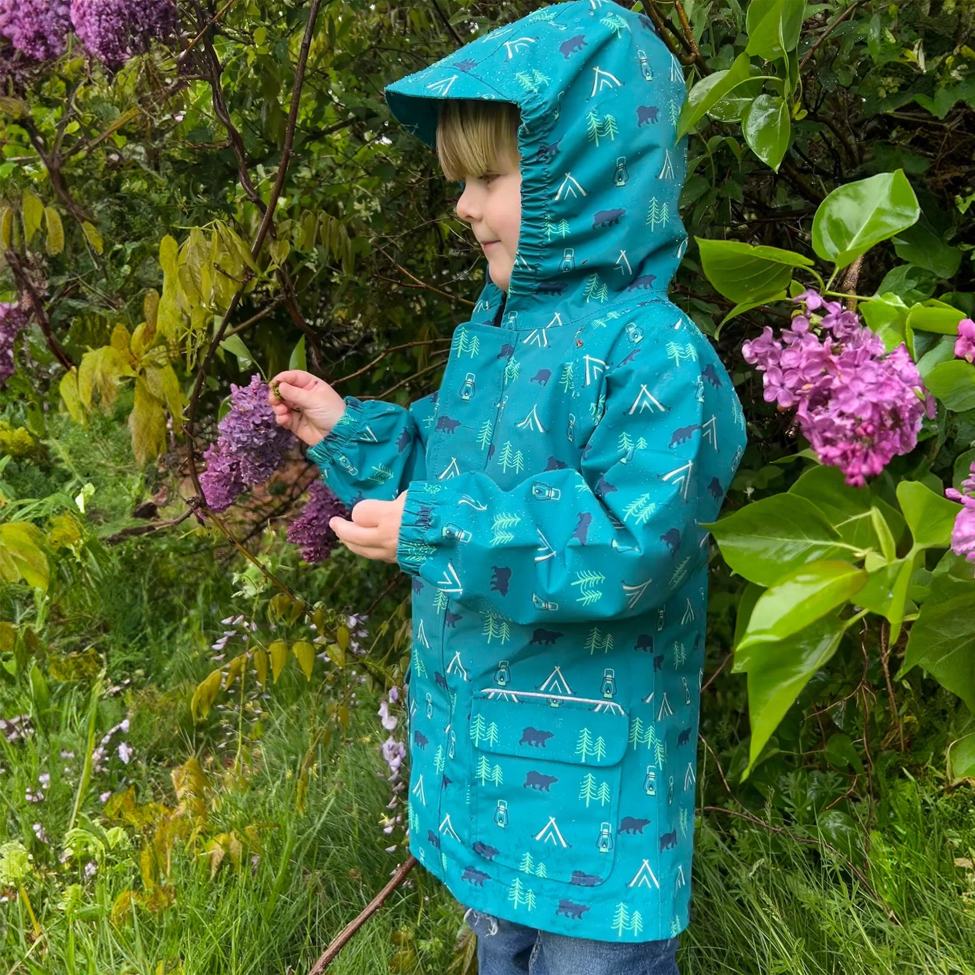 JAN & JUL WATERPROOF PUDDLE DRY RAIN JACKET SUMMER CAMP