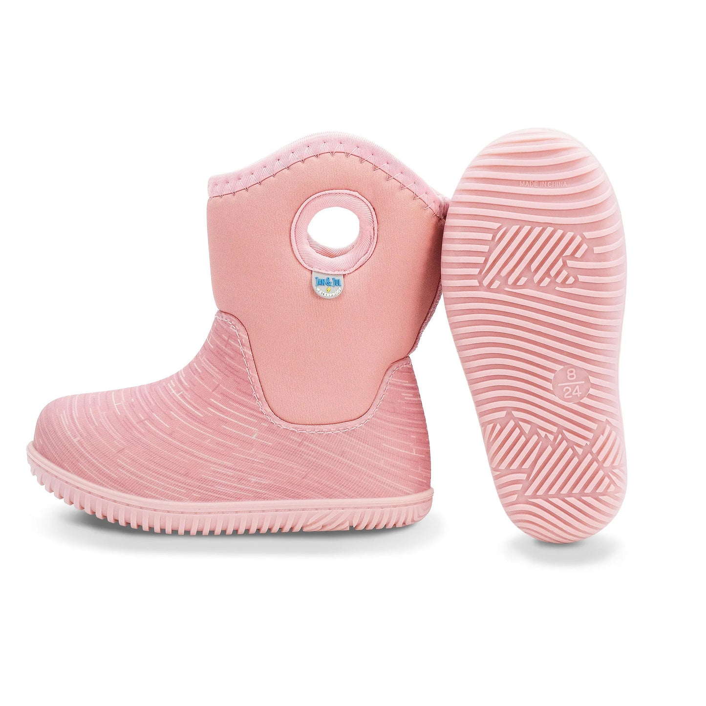 JAN & JUL TOASTY-DRY LITE WINTER BOOTS DUSTY PINK BIRCH - baby enRoute