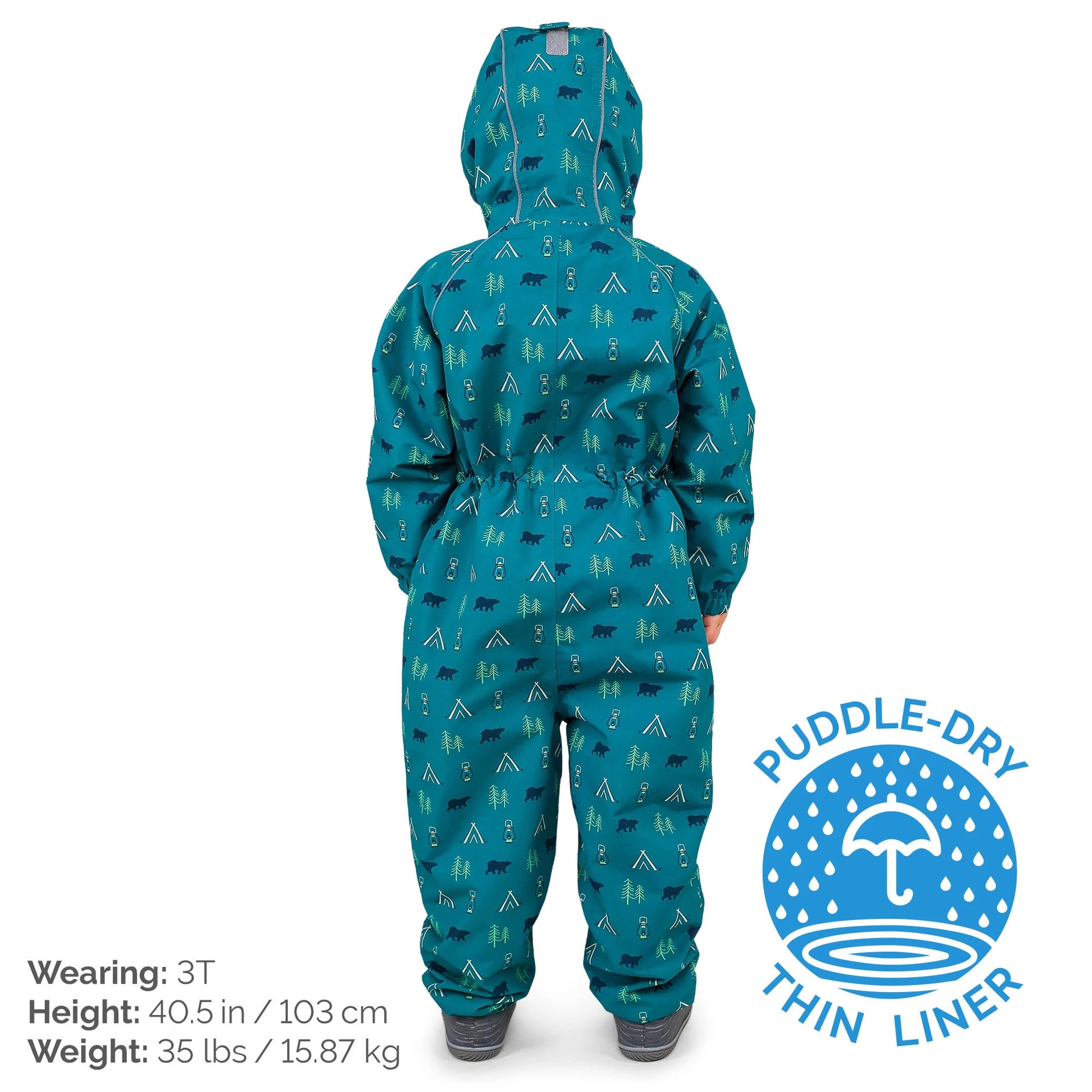 Jan & Jul Waterproof Puddle Dry Rain Suit Summer Camp