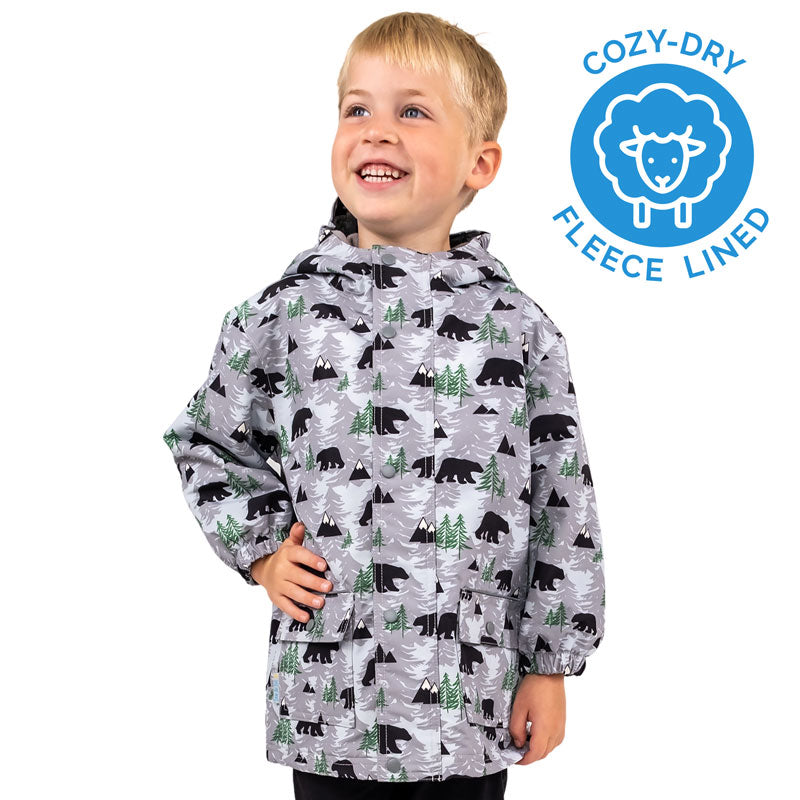 Jan & Jul Cozy-Dry Rain Jacket - Bear