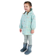 Jan & Jul Waterproof Cozy Dry Rain Jacket Minty Forest