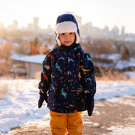 Jan & Jul Waterproof Cozy Dry Rain Jacket Space Dinos