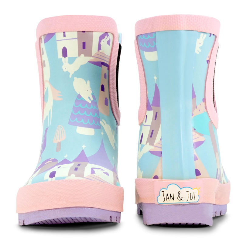 JAN & JUL PUDDLE-DRY RAIN BOOTS ENCHANTED( ELASTIC)