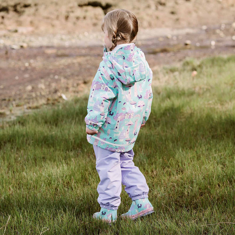 JAN & JUL PUDDLE-DRY RAIN BOOTS ENCHANTED( ELASTIC)